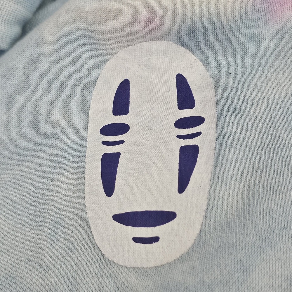 Hayao Miyazaki's Spirited Away Studio Ghibli Tie Dye Hoodie Sweatshirt Medium - Picture 5 of 12